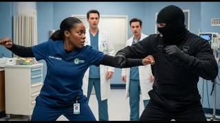 HOSPITAL BLACK JANITOR LADY HIDES A DEADLY SECRET—UNTIL GUNMEN STORM THE EMERGENCY ROOM
