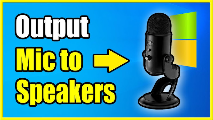 Output Microphone to Speakers on Windows 11 (How To Do Karaoke On The  Computer) - YouTube