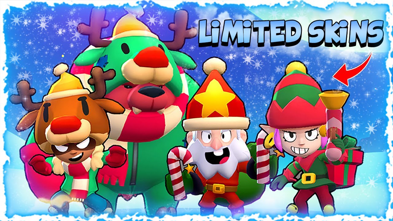 Xmas Limited Skins Gameplay All Christmas Skins Gameplay Nomercy Greek Brawlstars Youtube - brawl stars all christmas skins