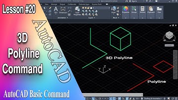 3D Polyline/3Dpoly command in AutoCAD. RD CAD