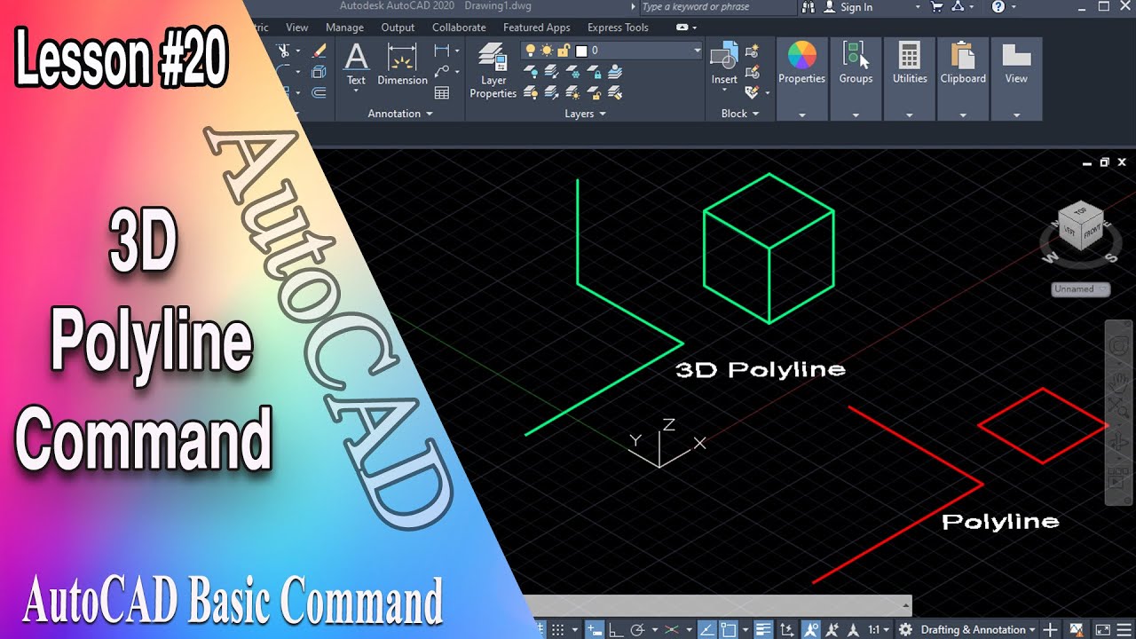 Autocad 2d Polylinie In 3d Polylinie Umwandeln campolden.org