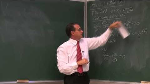 Lecture 03 (2013). 4.2 Differential equation for mass conservation. Differential relationships