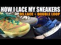 How To Lace Sneakers Tutorial 2 Ways: 