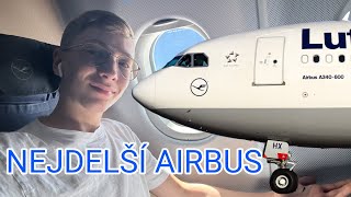 Posledních 14 kusů v PROVOZU! Let vzácným Airbusem A340-600