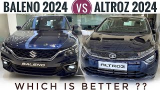 Maruti Baleno 2024 vs Tata Altroz 2024 - Which is Better? | Baleno 2024 New Model vs Altroz 2024