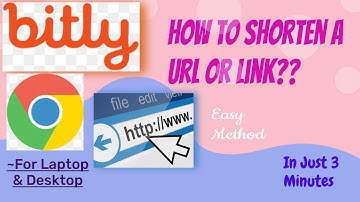 How To Shorten Your URL or Link | Through bitly.com | For Windows 7;8.1;10 &11 | In just 3 Minutes |