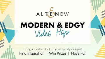 Making A Card With Minimal Supplies | Altenew Modern & Edgy Collection Release Video Hop + Giveaway