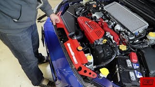 Grimmspeed Radiator Shroud - Subaru 15-19 Wrxsti Install