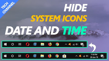 Hide Taskbar System Icons | Hide Date and Time From Taskbar