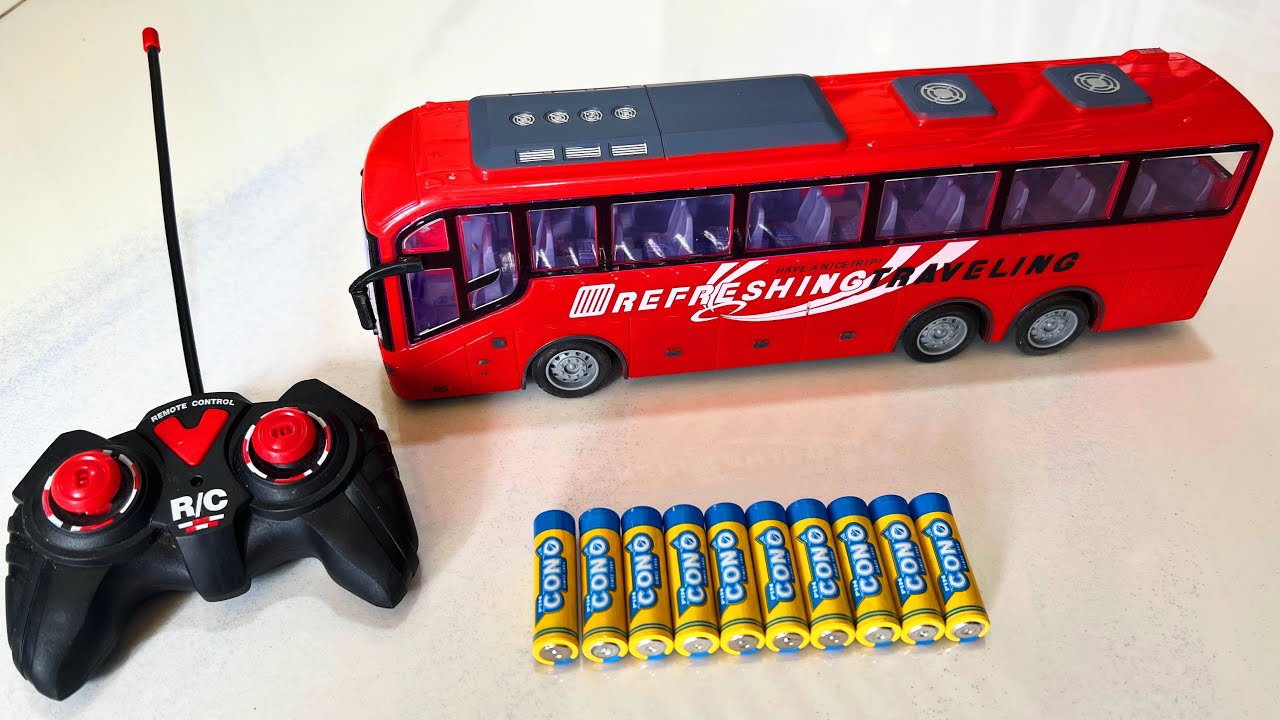 Remote Control Volvo Bus Unboxing Remote control bus, 360 degree RC car, battery powered captain ...