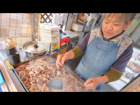 [Heart-warming taste] A day at a grilled meat stall in downtown Osaka. 西成　丸八精肉店