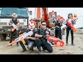 LTT Films : Aggressive Warrior S.E.A.L X Black Man FIGHT Criminals Group Rocket Mask