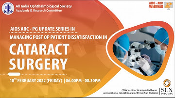 AIOS ARC - PG Update Series in Managing Post Op Patient Dissatisfaction in Cataract Surgery