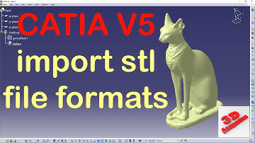 How to obtain CATpart files starting from stl file formats in CATIA V5