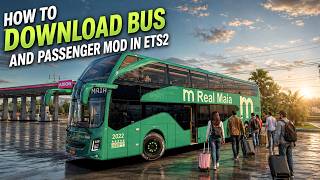 How to Download Bus and Passenger Mod in Euro Truck Simulator 2🚍🚶‍♂️#ets2