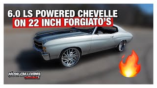 🔥 1972 #CHEVY #CHEVELLE | 6.0 LS POWERED | 22 INCH #FORGIATO RIMS 🔥 #cars #automobile #classiccars