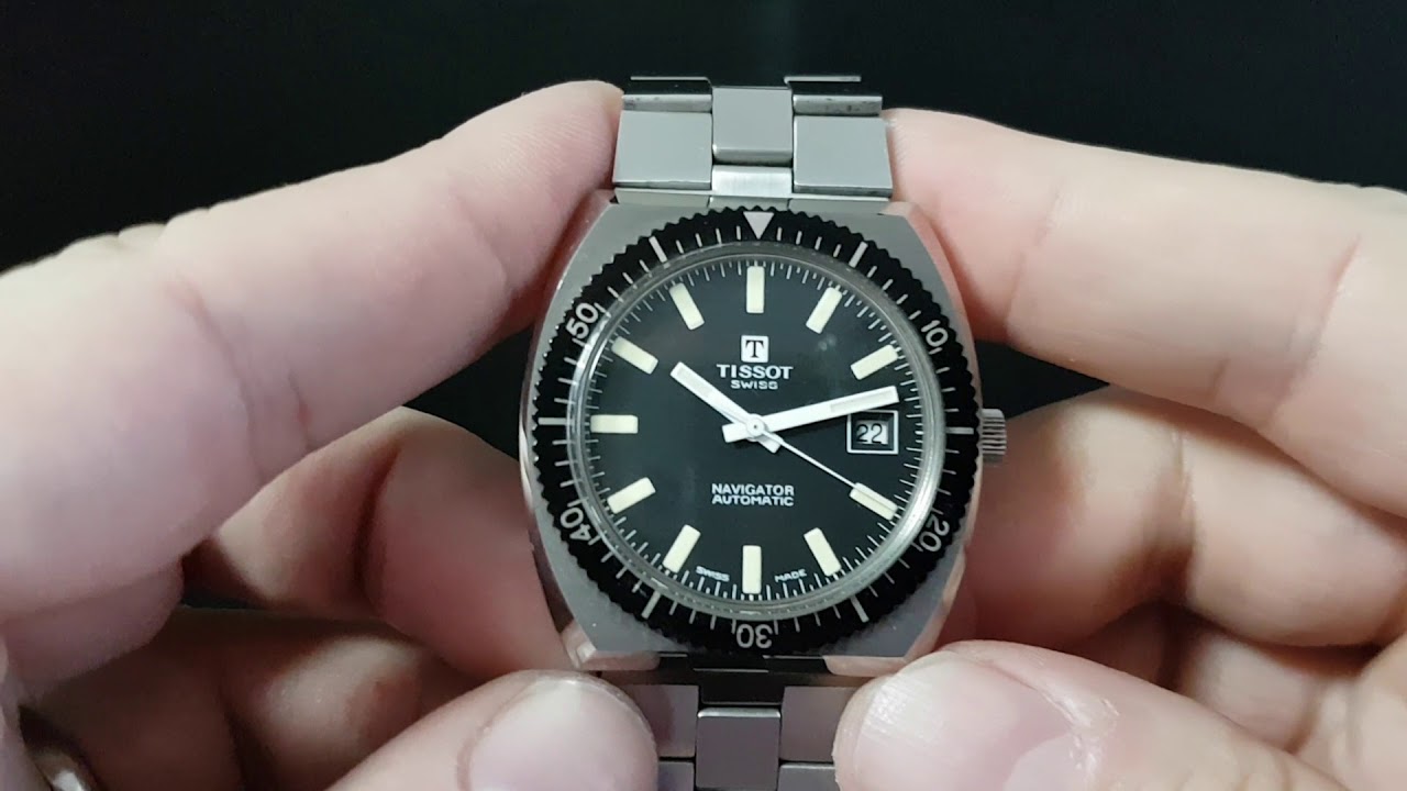 1974 Tissot Navigator automatic vintage watch in NOS condition - YouTube