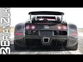 Bugatti veyron sang noir accelerations on runway