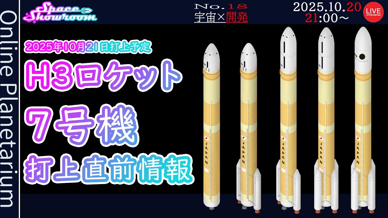 SpaceShowroom】#18 #H3ロケット #7号機 打上直前情報！ - YouTube