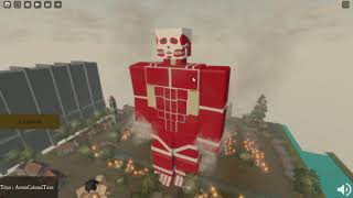 Roblox colossal titan transformation\\nuke + showcase