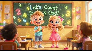 🎶 Let’s Count Even and Odd! | Fun Learning Song for Kids | Numbers Dance Together!