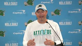 Tulane Football Media Availability: HC Will Hall - 10/20/26