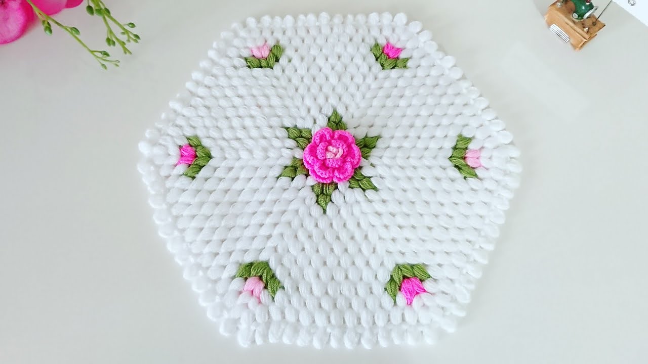 EN KOLAY GÜLLÜ LİF MODELİ  🌹🌹 (Tasarım @Sevilayın Renkli Dünyası / Uyarlama Sisli lamba 4716)