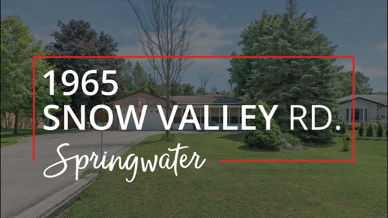 1965 Snow Valley Road, Springwater Home for Sale Faris Team YouTube