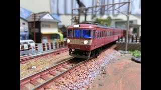 マイクロエース_401系交直両用近郊電車８両中古ジャンク_ライトLED化_走行テスト