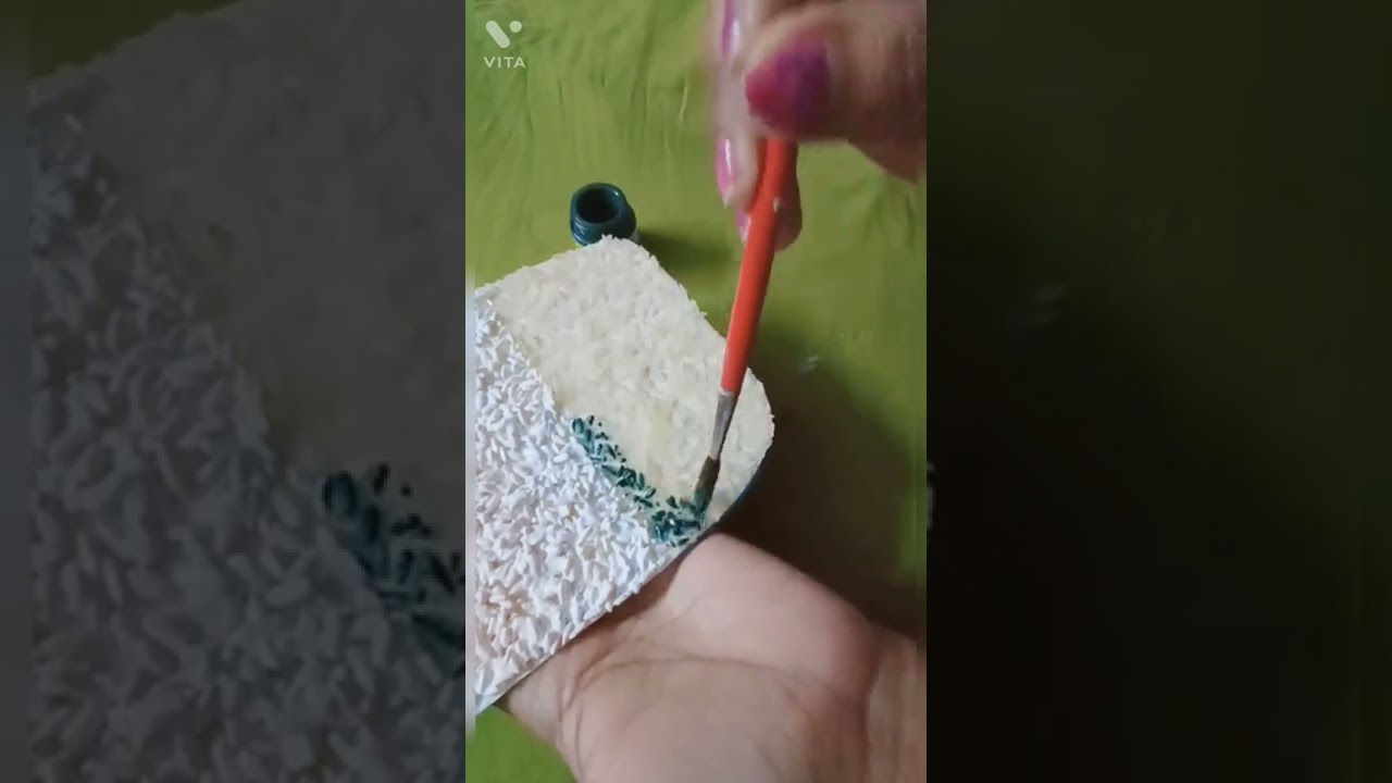 INDIAN FLAG MAKING WITH RICE