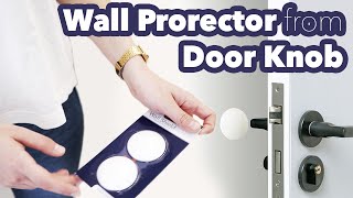 Wall protector from Door Handle/knob - Adhesive door stopper wall protector by CREBRI screenshot 4