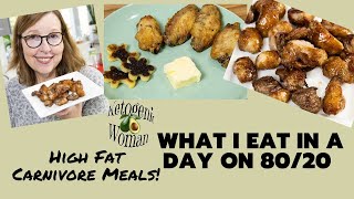 What I Eat in a Day on High Fat Carnivore 80/20 | How to Cook Beef Fat Trimmings