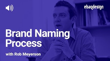 Brand Naming Process with Rob Meyerson (Podcast)