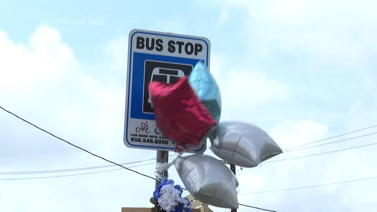 Days after Texas bus stop crash, little info on victims - YouTube