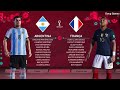 Argentina vs Francia - Mundial de Qatar - Resumen del Partido Completo - Gameplay PES 2021