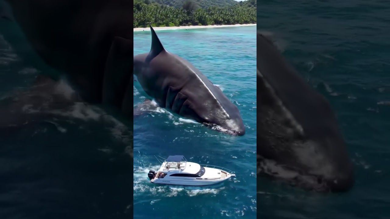 big shark attack small ship 
