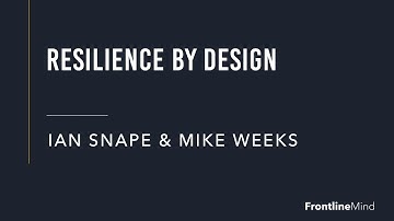 RESILIENCE BY DESIGN