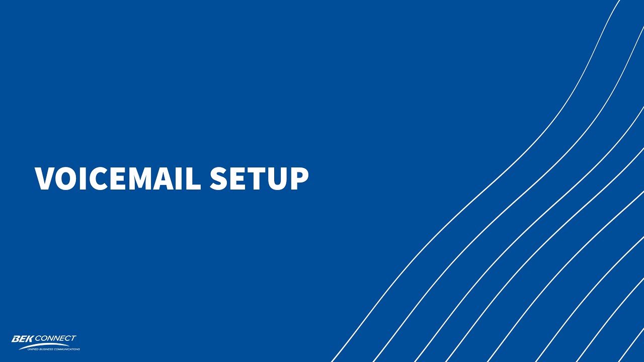 Voicemail Setup YouTube