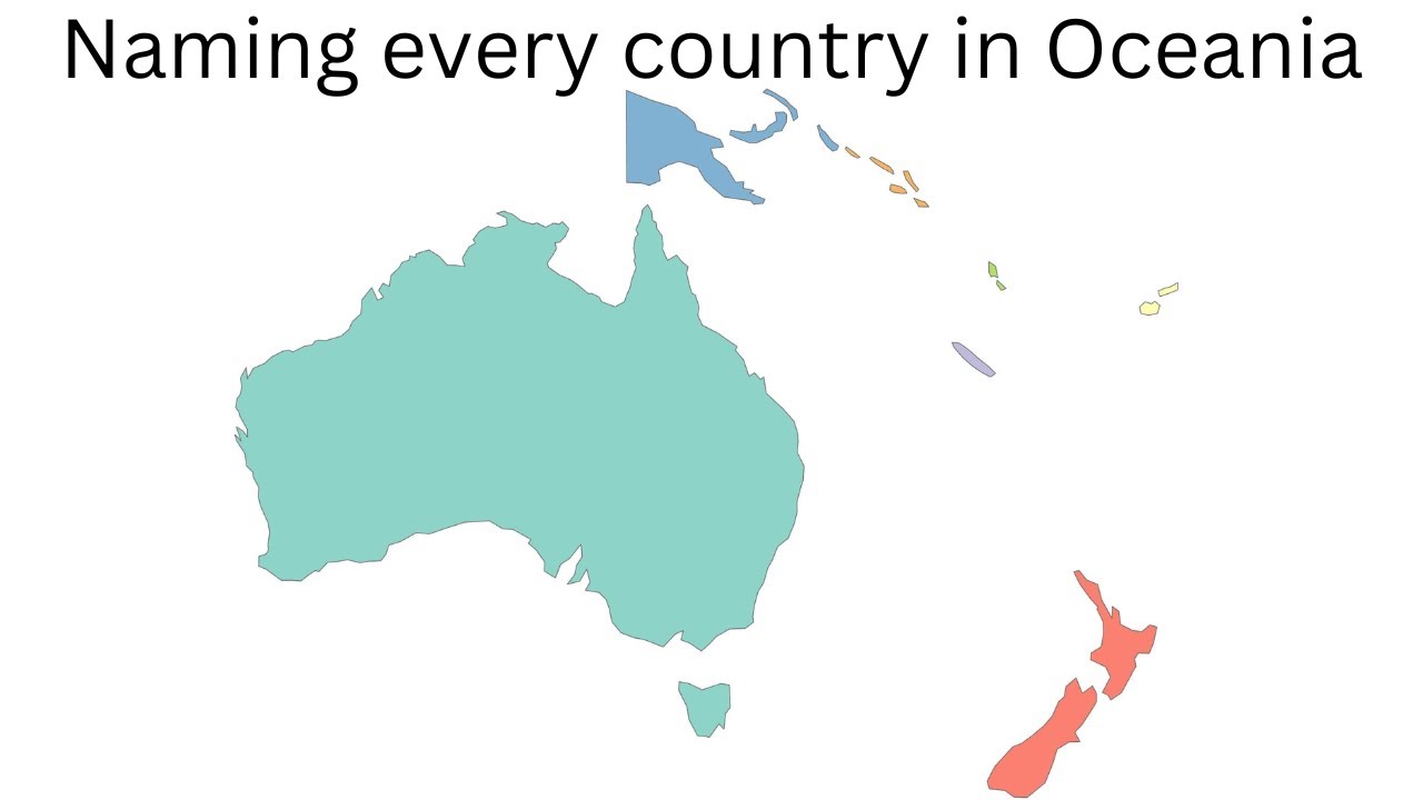 Naming every country in Oceania - YouTube