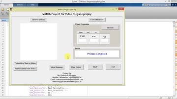 Video Steganography using Matlab Full Source Code  |  IEEE Based Project | Hiding Data Using Matlab