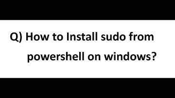 How to Install sudo from Powershell on Windows #sudo #2024