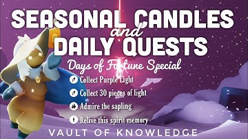 Seasonal Candles + Daily Quest in Vault of Knowledge | sky Cotl | Noob Mode