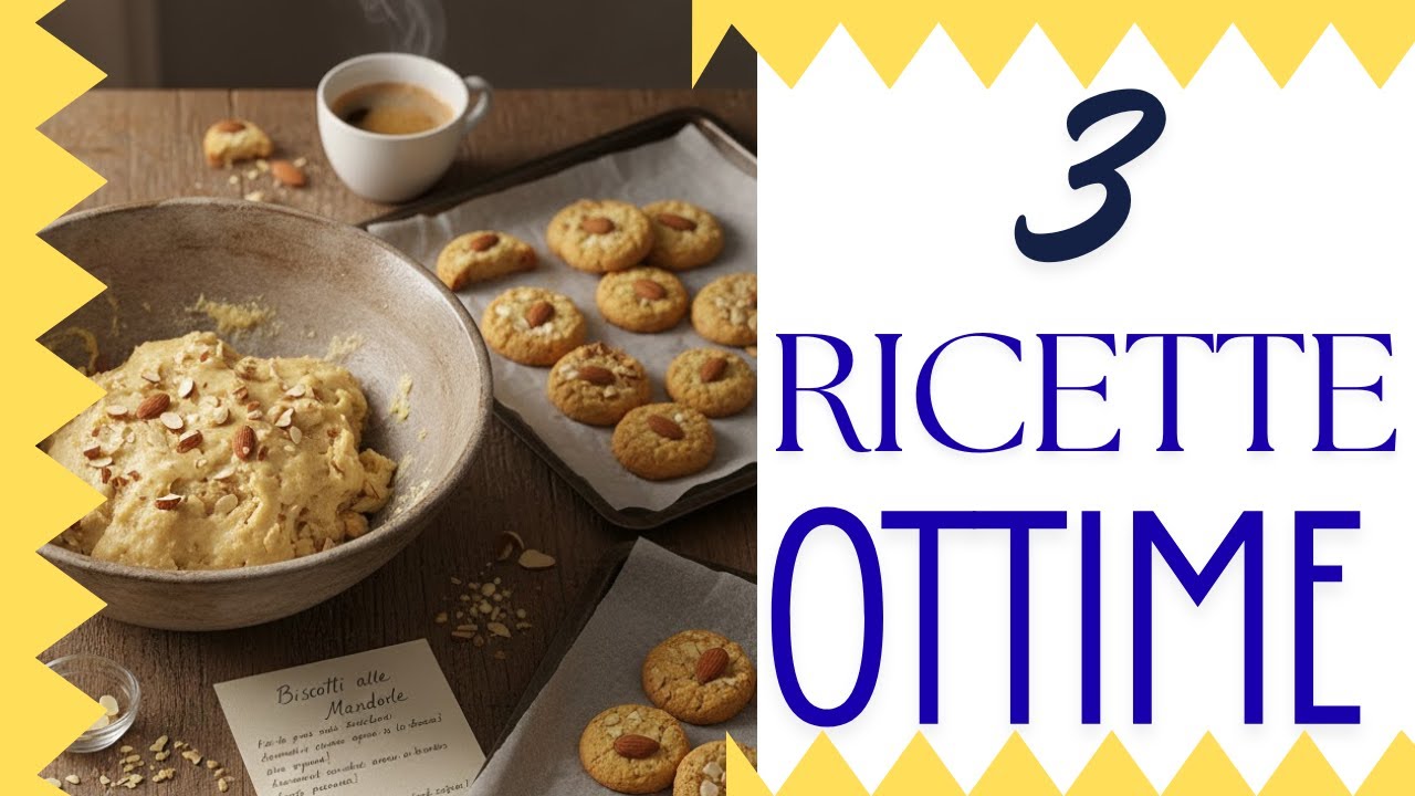 Speciale Biscotti alle Mandorle : 3 Ricette per Biscotti alle Mandorle pazzeschi