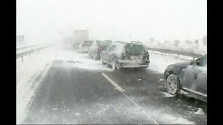 Snow chaos in Romania