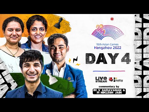 19th Asian Games Individual 2023 Day 4 | ft.Vidit, Arjun, Humpy, Harika | LIVE: IM Sara, Niklesh