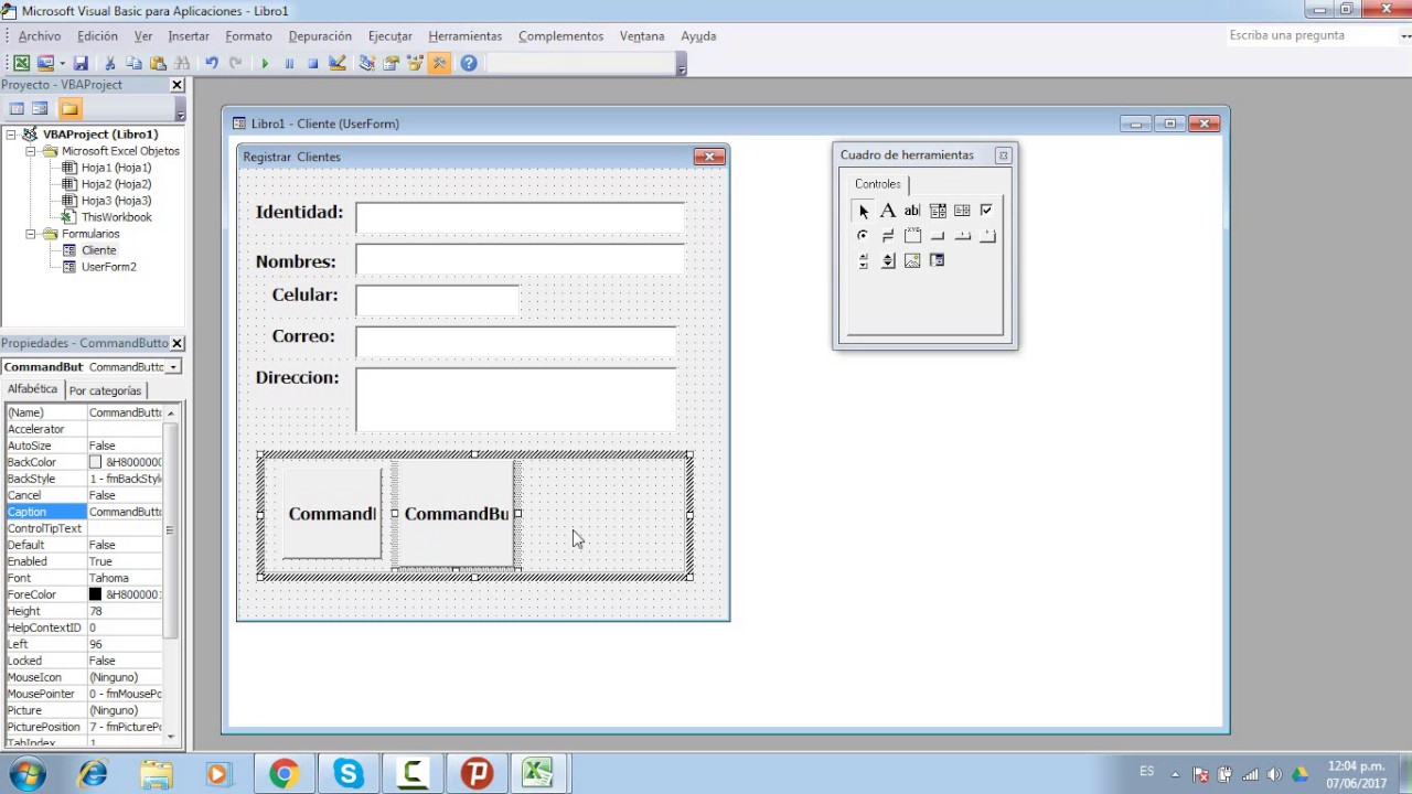 Como hacer un formulario en access