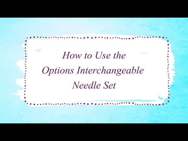Short Interchangeable Circular Needles Review - Tying An End