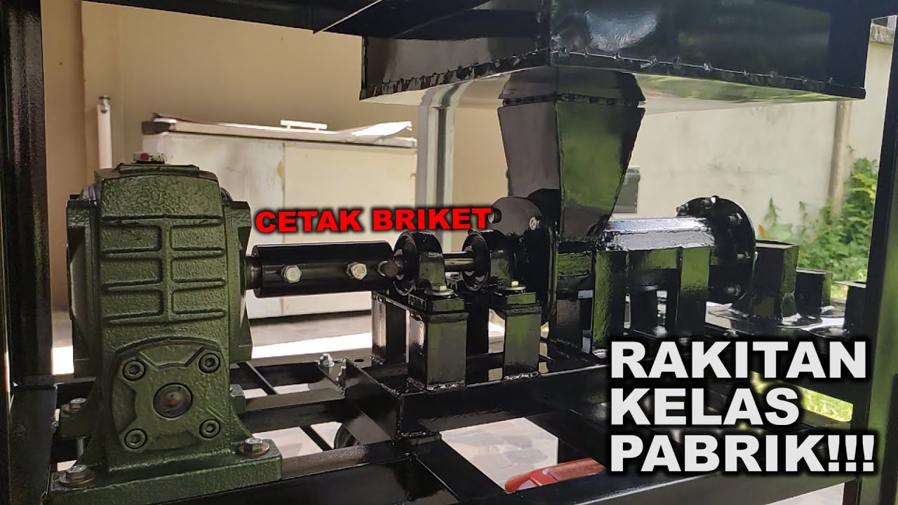 MERAKIT Mesin Cetak Briket Power Full 8HP Dari 0 Sampai Selesai