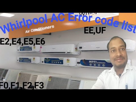 Whirlpool air conditioner error code list hindi, full information of whirlpool ac error code
