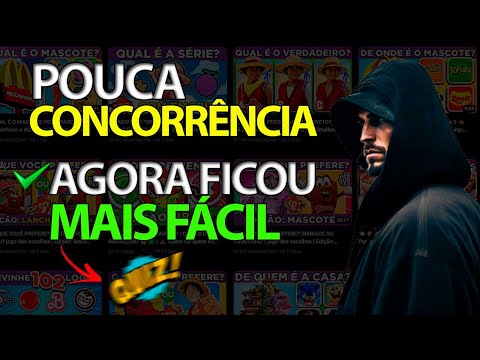 Canal Dark Milionario de Quiz Feito com IA e com POUCA CONCORRÊNCIA